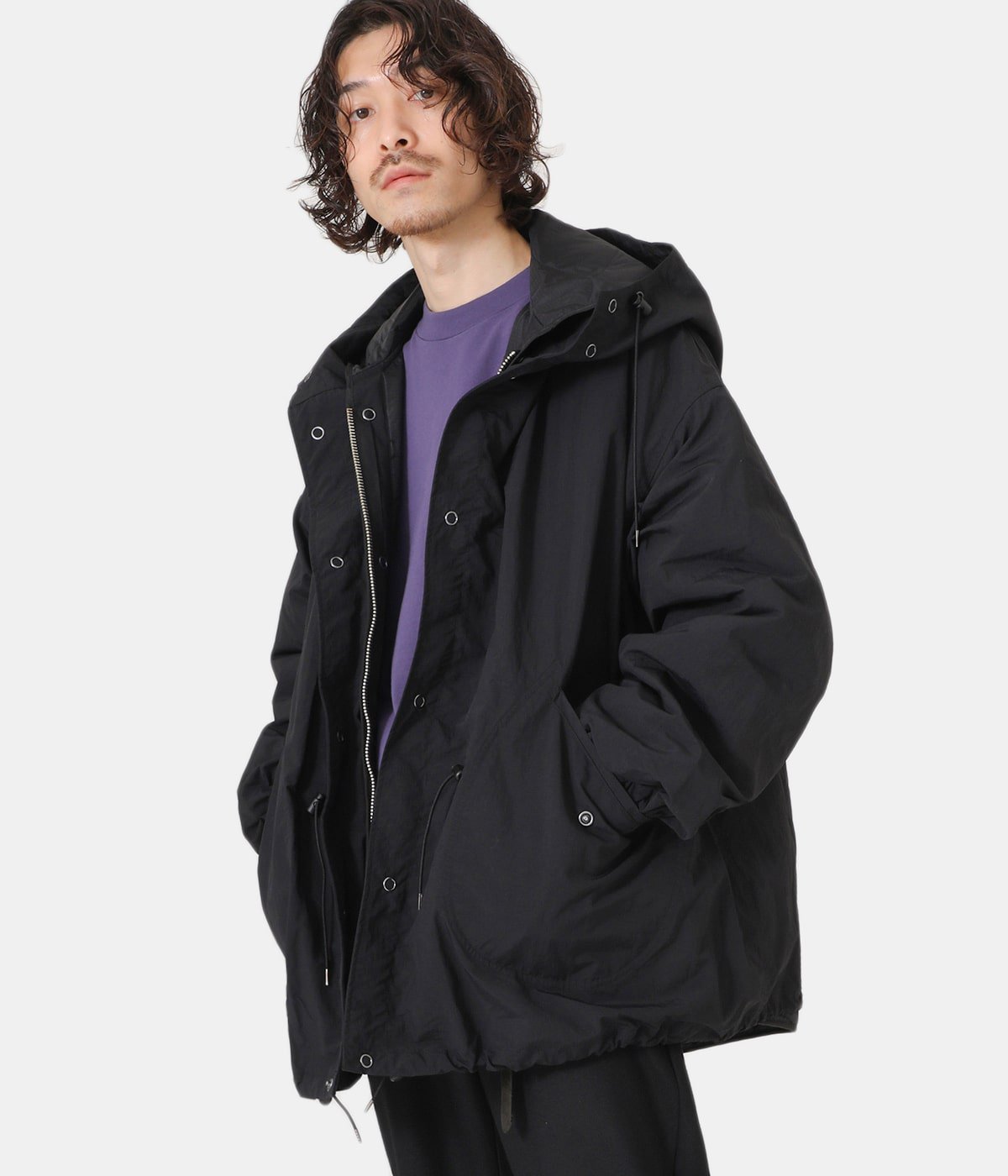 LINING SNOW PARKA - recycle nylon tusser -