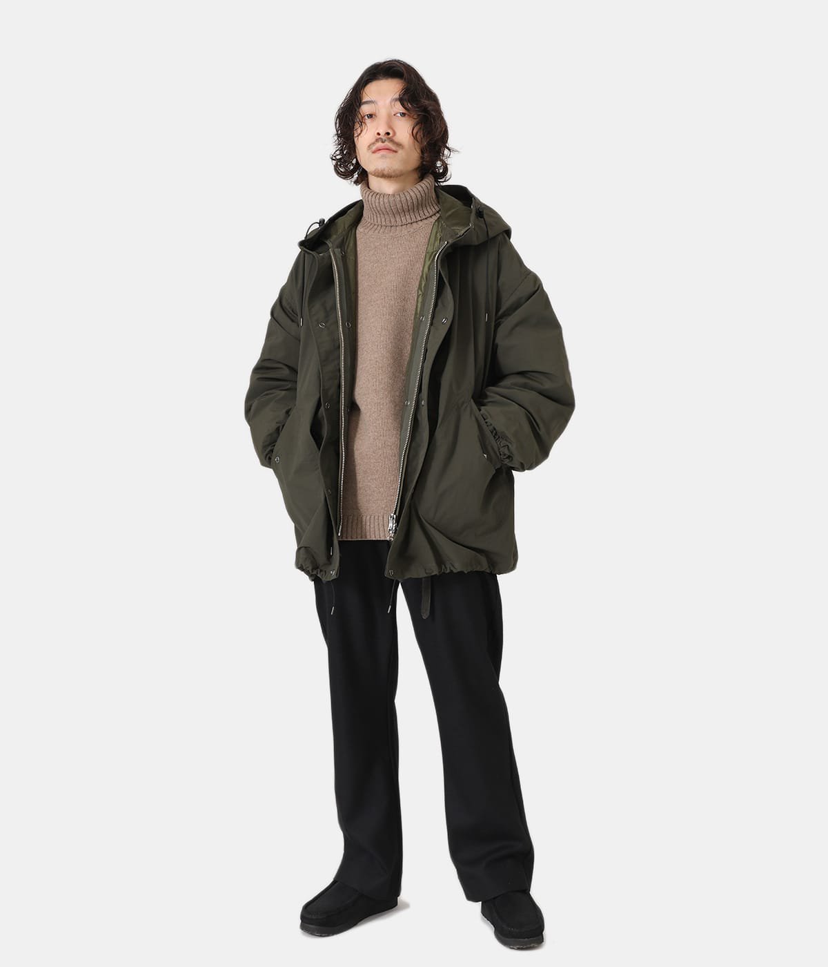 LINING SNOW PARKA - recycle nylon tusser - | marka(マーカ