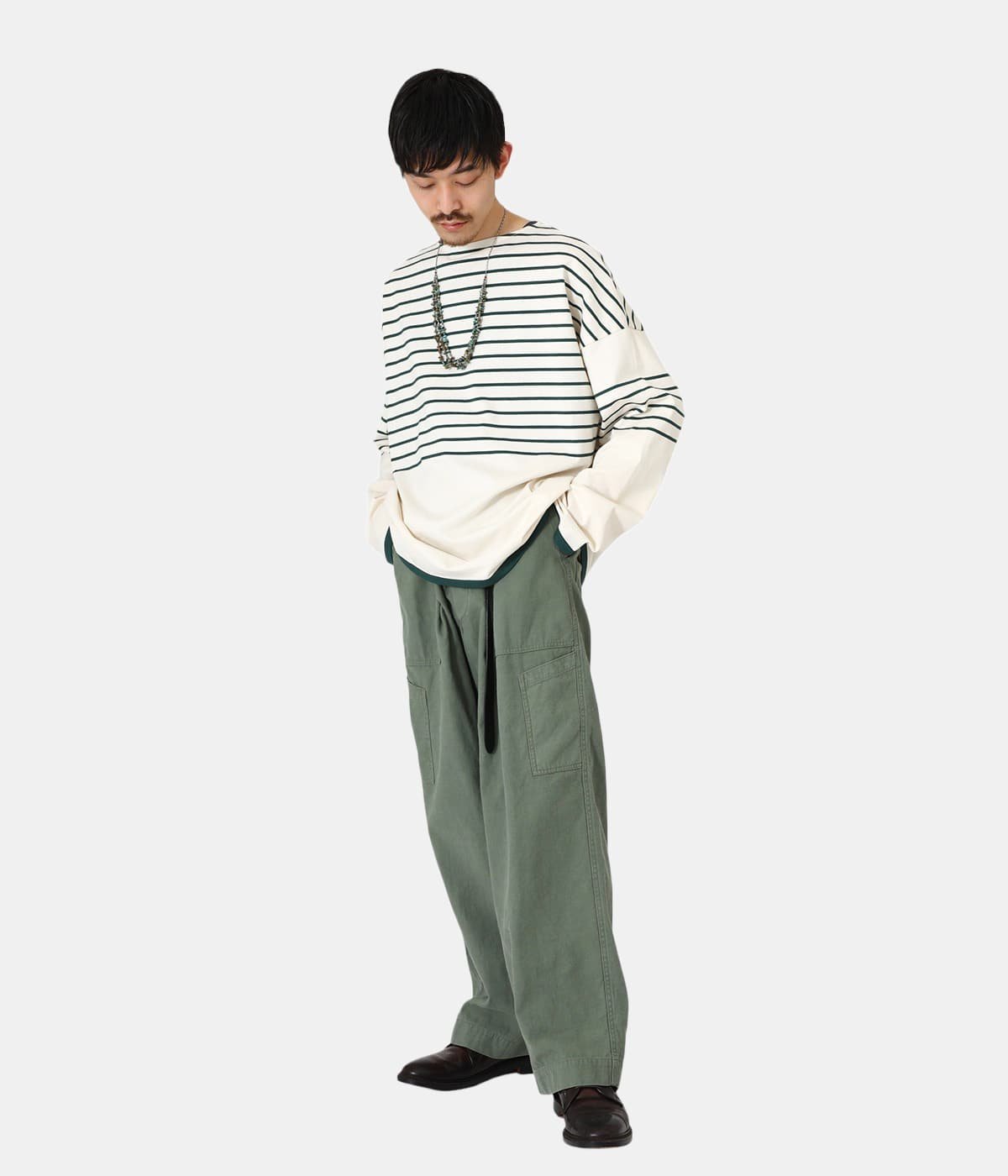 ORGANIC COTTON BACK SATIN BAKER PANTS