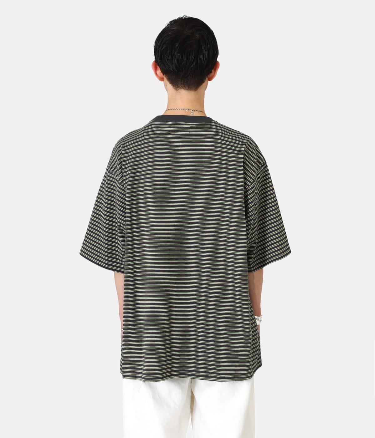 BORDER TEE S/S - 30/2 organic cotton knit border - | marka(マーカ