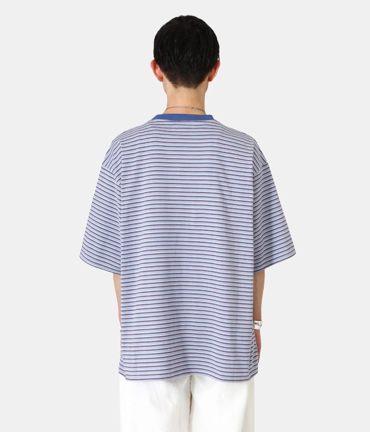 BORDER TEE S/S - 30/2 organic cotton knit border - | marka(マーカ 