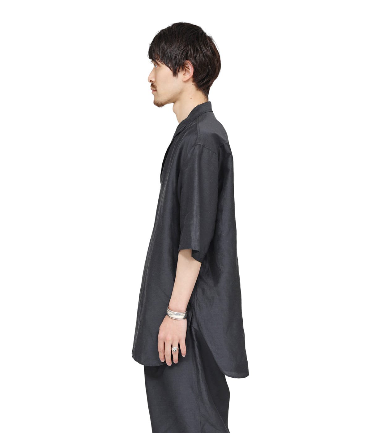 SKIPPER SHIRT - cupro linen nep cloth - | marka(マーカ) / トップス