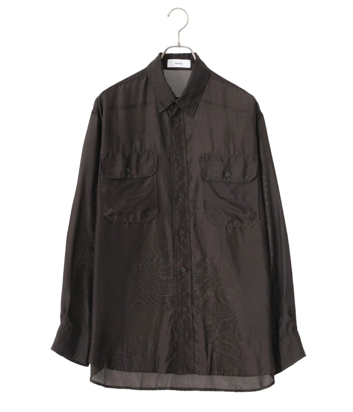 SILK POCKET SHIRT - habutae silk - | marka(マーカ) / トップス 長袖