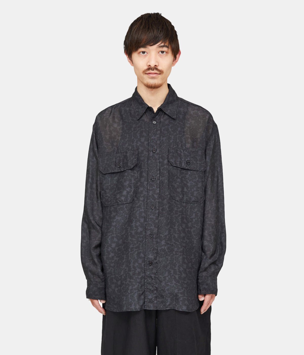 SILK POCKET SHIRT - habutae silk - | marka(マーカ) / トップス 長袖