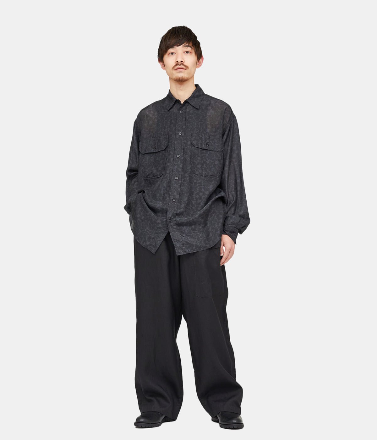 SILK POCKET SHIRT - habutae silk - | marka(マーカ) / トップス 長袖