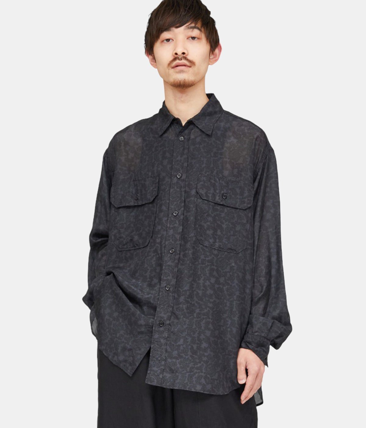 SILK POCKET SHIRT - habutae silk - | marka(マーカ) / トップス 長袖