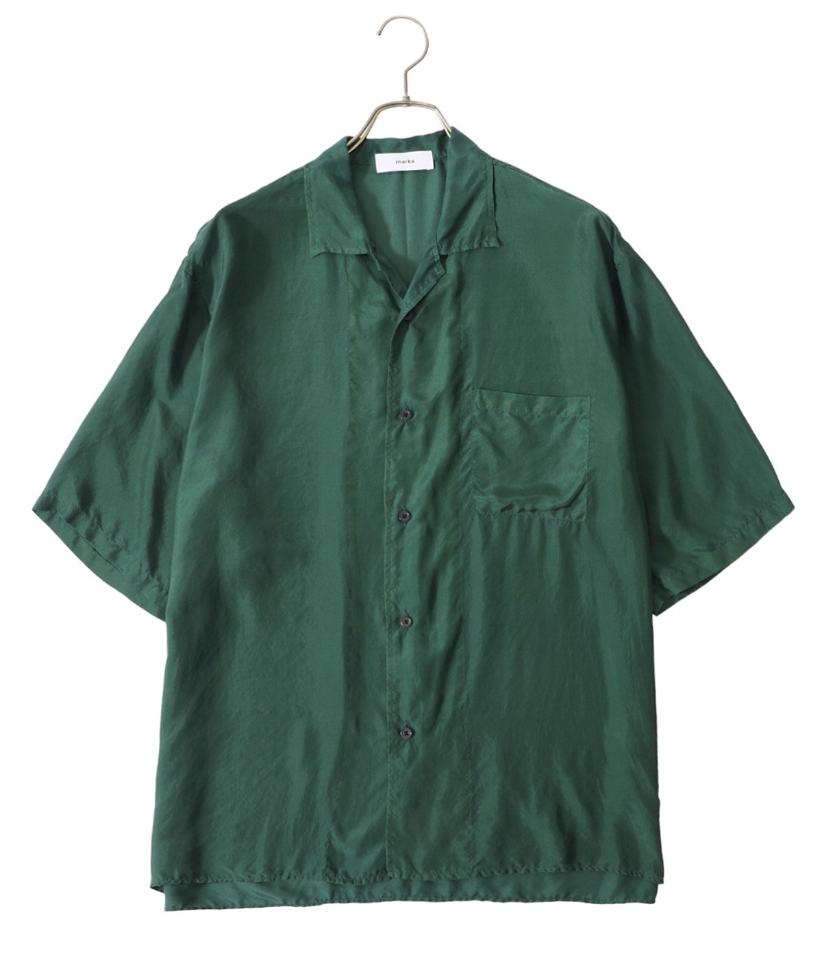 SILK OPEN COLLAR SHIRT - habutae silk - | marka(マーカ) / トップス カットソー半袖・Tシャツ  半袖シャツ (メンズ)の通販 - ARKnets(アークネッツ) 公式通販 【正規取扱店】