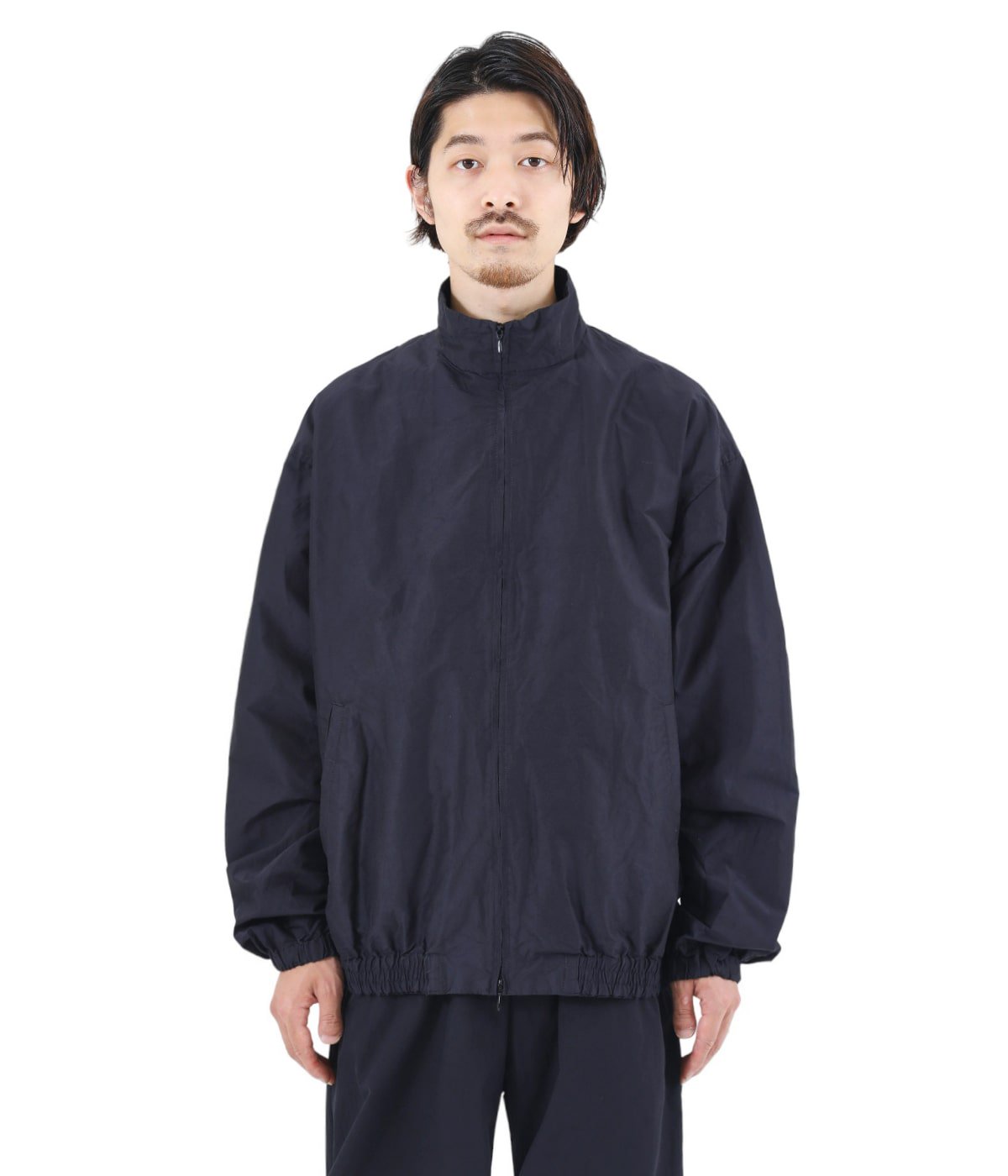 TRACK JACKET - organic cotton×silk high count typewriter - | marka