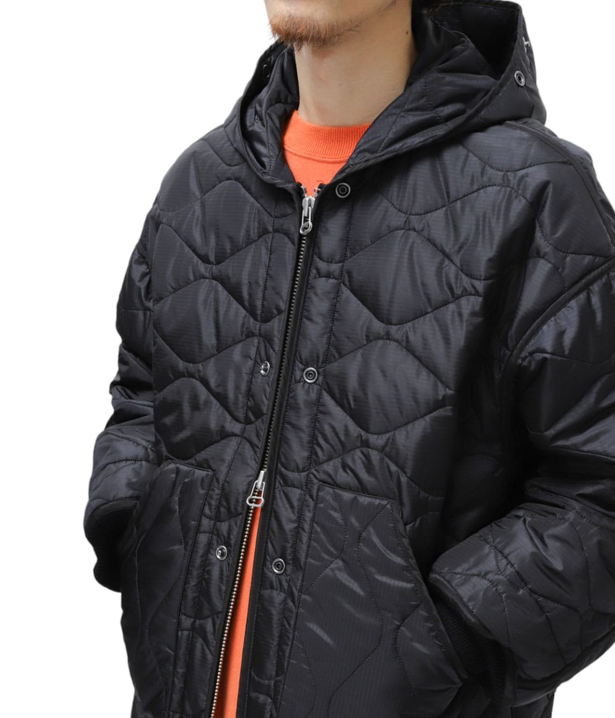 marka / マーカ：QUILTED LINER JACKET - nylon rip stop -：M23C