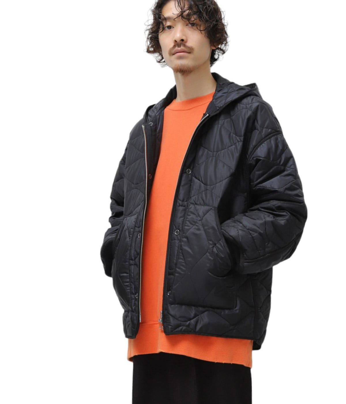 QUILTED LINER JACKET - nylon rip stop -