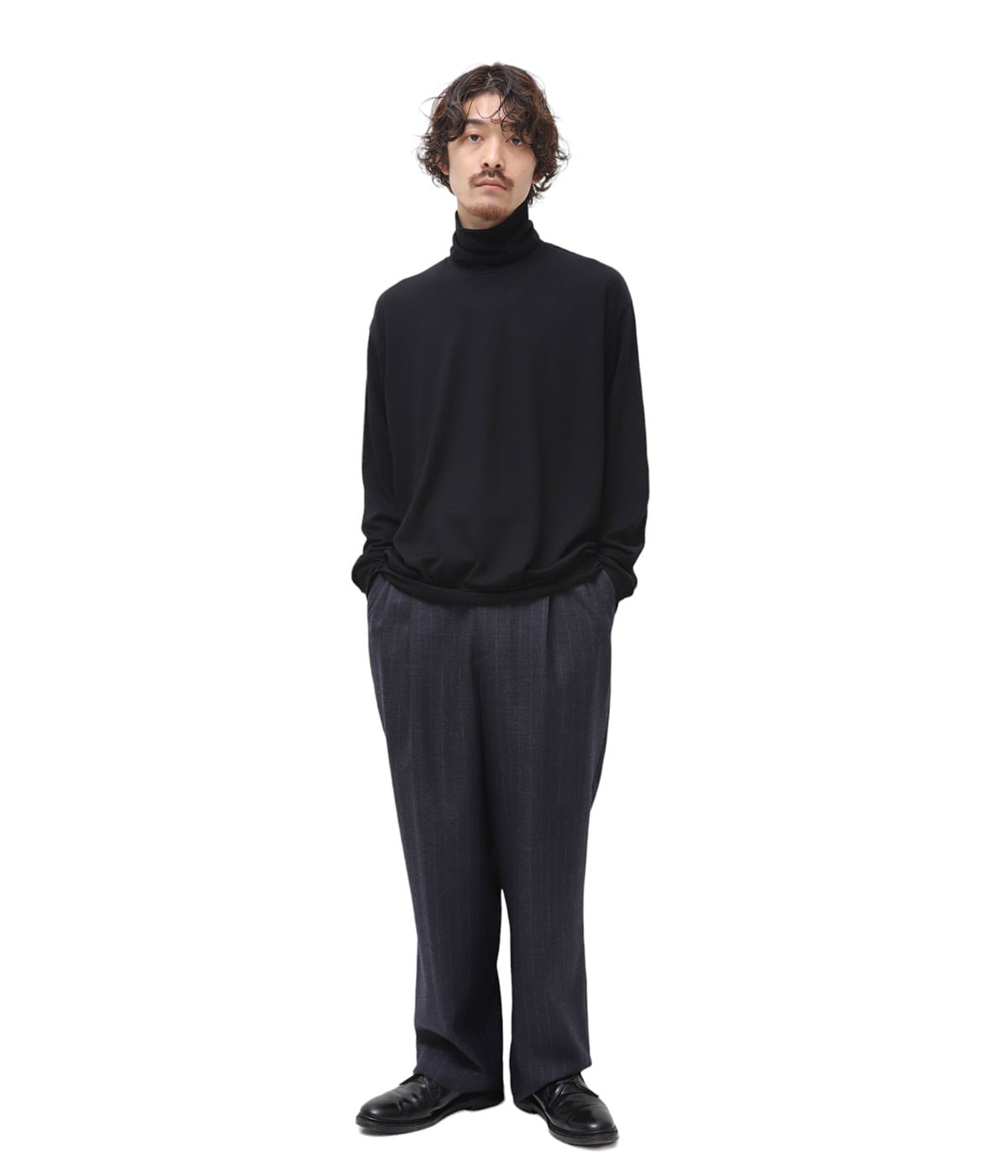 TURTLE NECK - 2/72 wool single jersey washable - | marka(マーカ