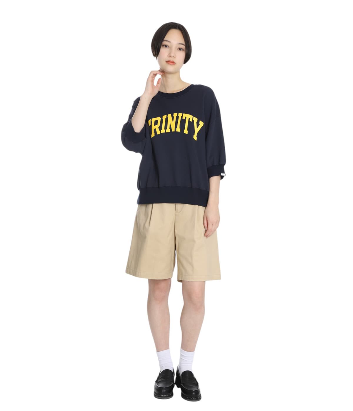 優待特典一覧 レディース】HALF SLEEVE SWEAT SHIRT | Oblada(オブラダ トップス