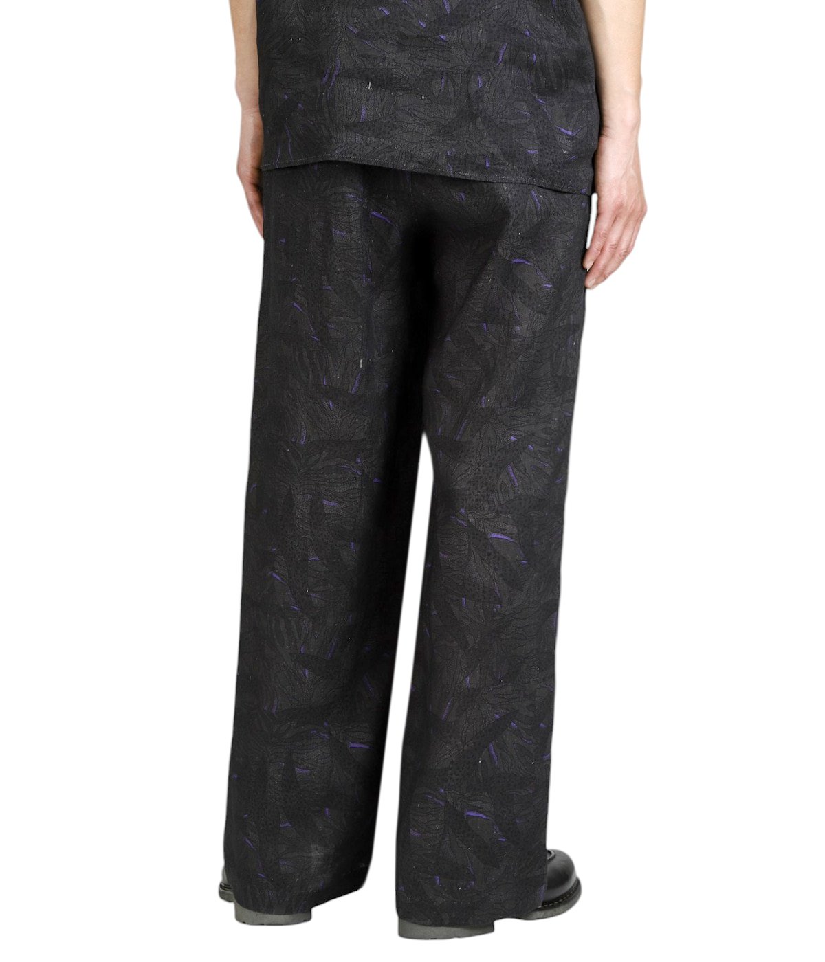 WIDELEG EASY PANTS - LINEN TROPICAL - | marka(マーカ) / パンツ 