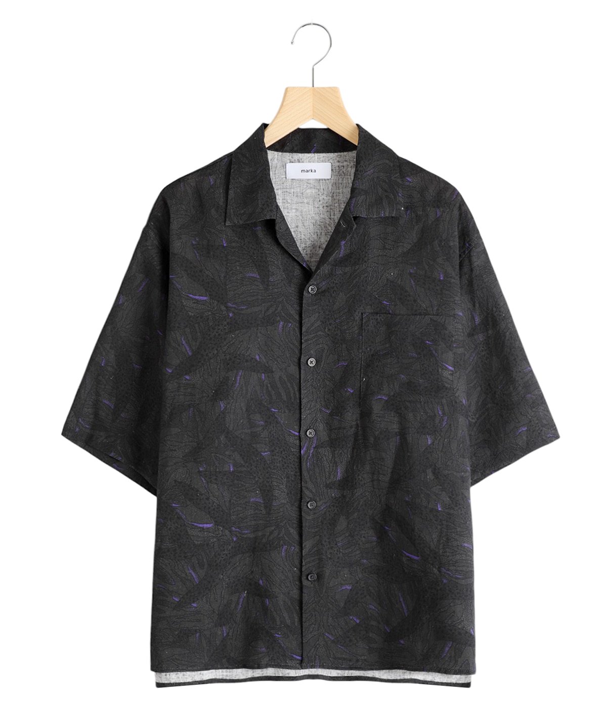 送料無料 OPEN marka(マーカ | - TROPICAL LINEN - SHIRT S/S COLLAR トップス