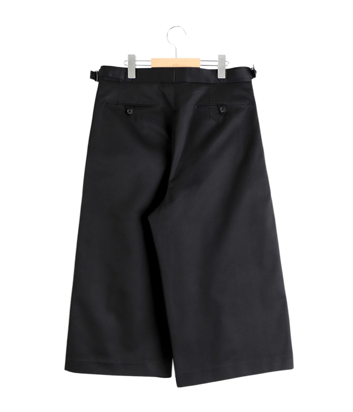 TWO TUCK CROPPED TROUSERS - ORGANIC COTTON TWILL - | marka