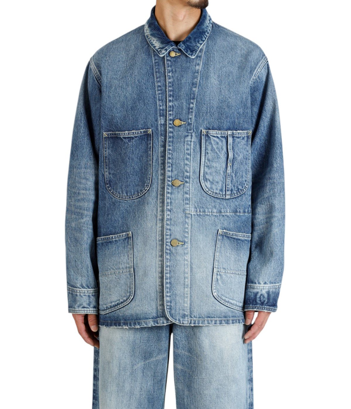 COVERALL JACKET -ORGANIC COTTON 13.5oz SELVEDGE DENIM- | marka