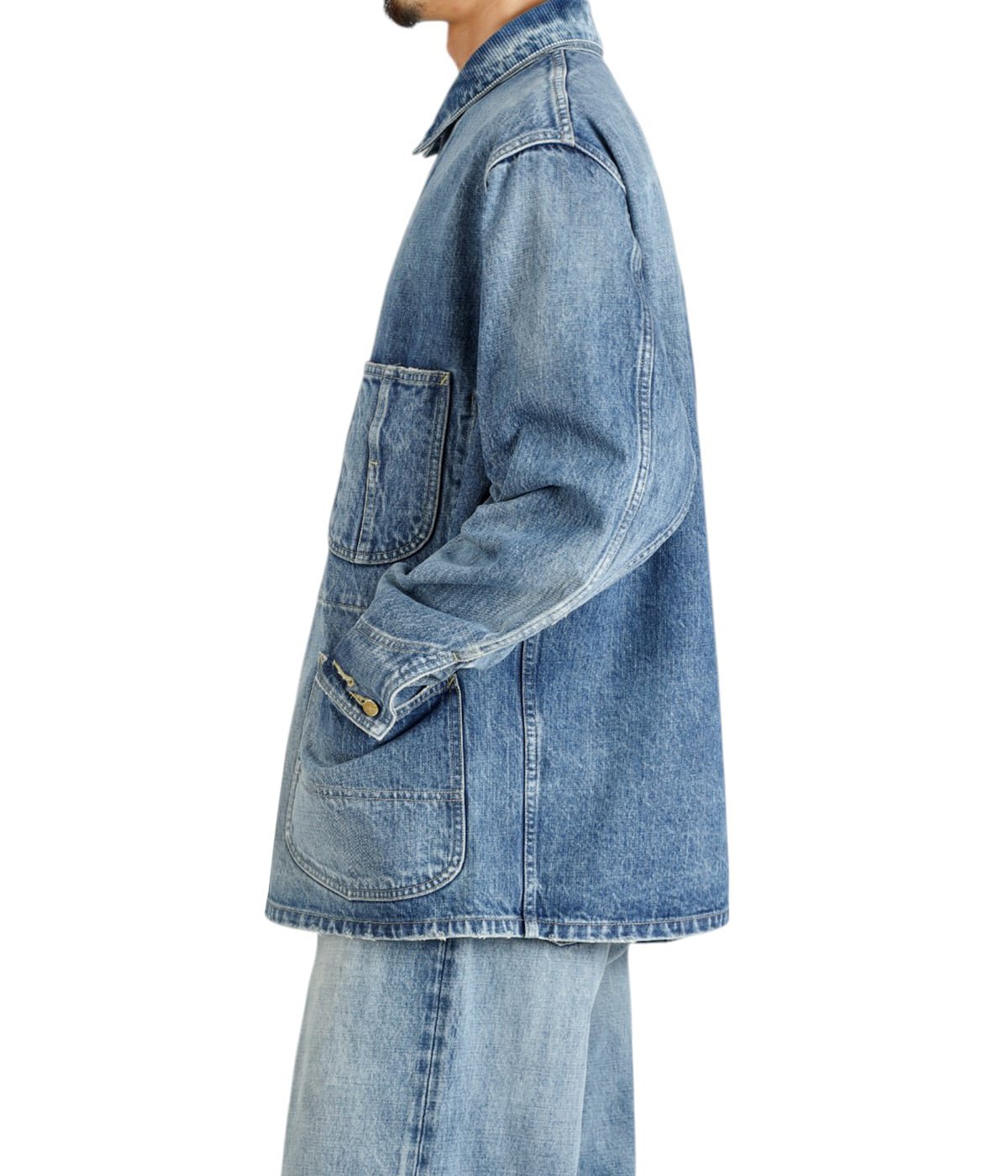 COVERALL JACKET -ORGANIC COTTON 13.5oz SELVEDGE DENIM- | marka
