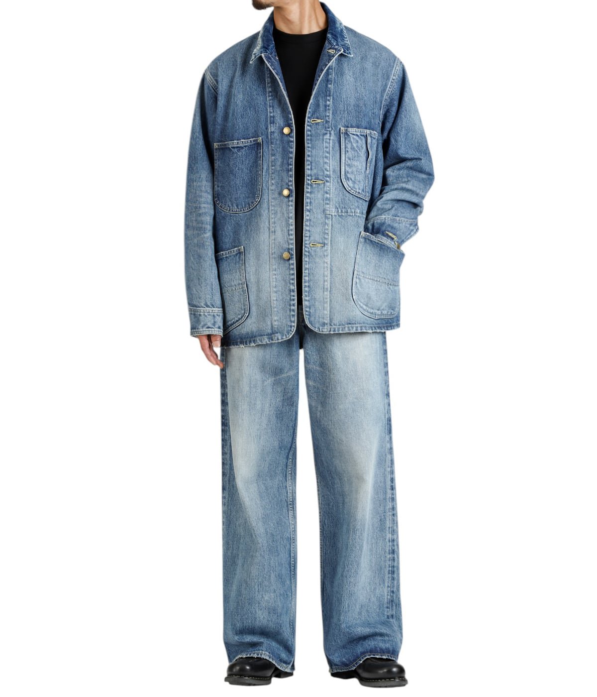 COVERALL JACKET -ORGANIC COTTON 13.5oz SELVEDGE DENIM- | marka