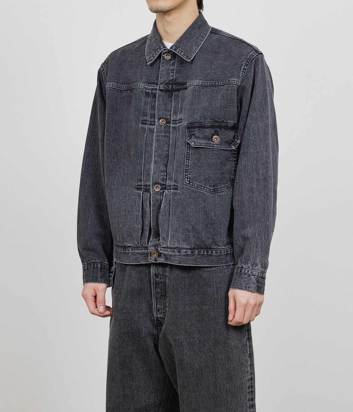 【予約】TYPE-1 DENIM JACKET -ORGANIC COTTON 13.5oz SELVEDGE DENIM-