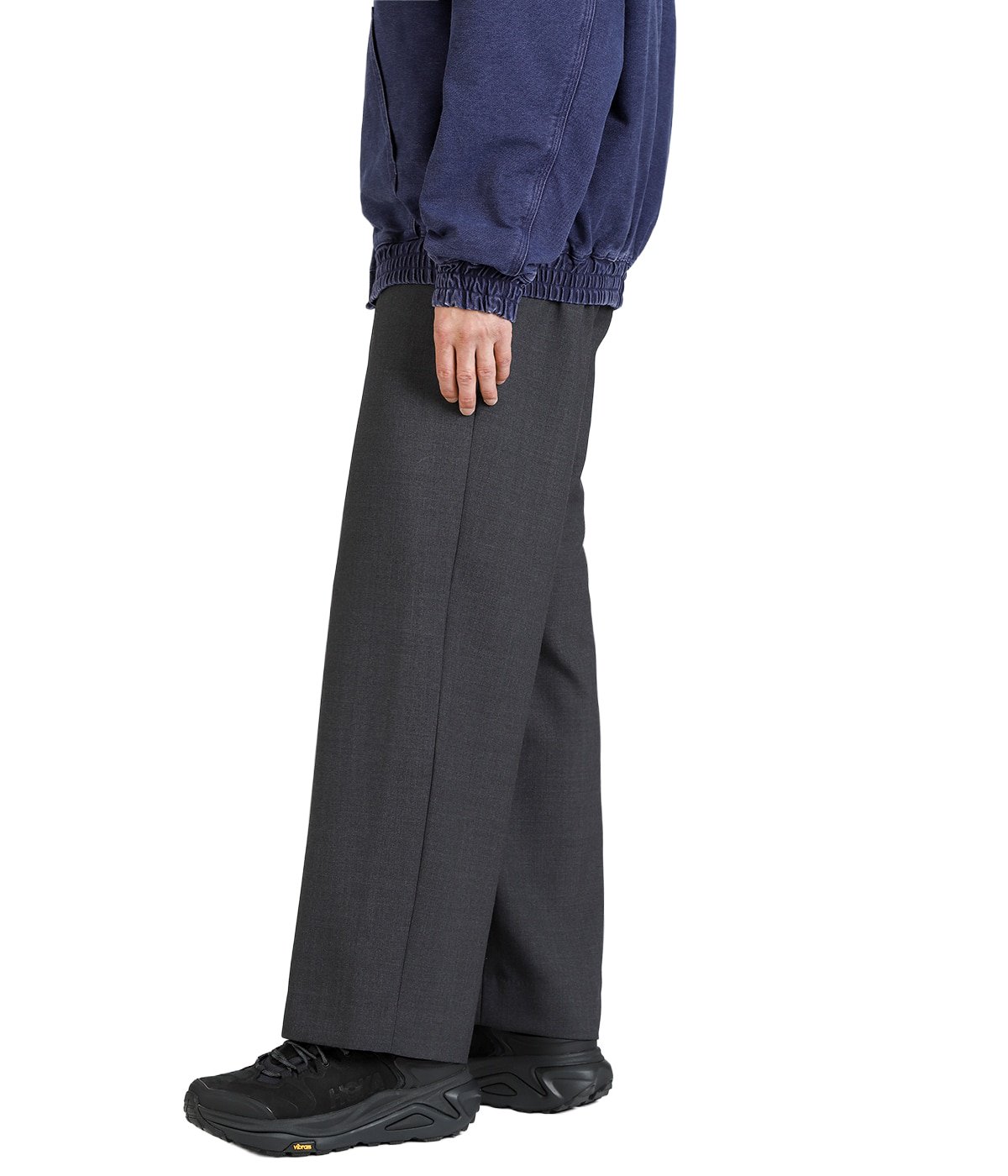 TWO TUCK MILITARY TROUSERS -RECYCLED POLYESTER NONMULESED