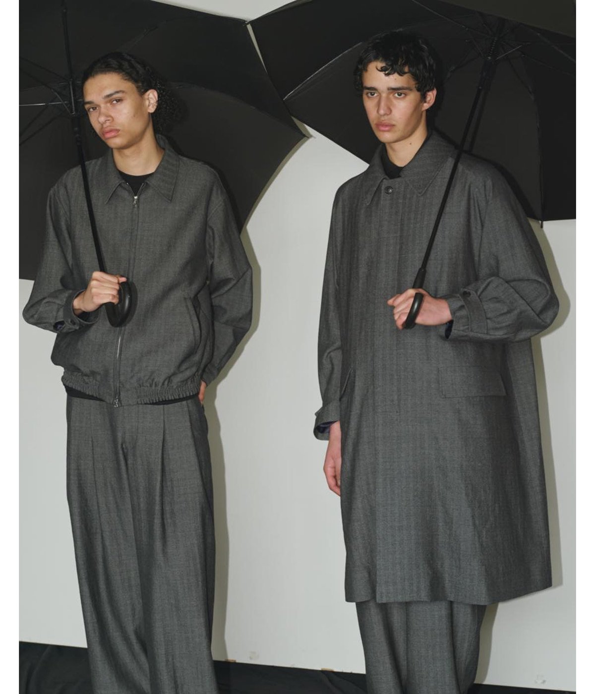 MxaMara 黒Tシャツに合う Baggy Trousers In Twill 関送込 はじまりとおわりTシャツ（黒） | 空気公団 購買部