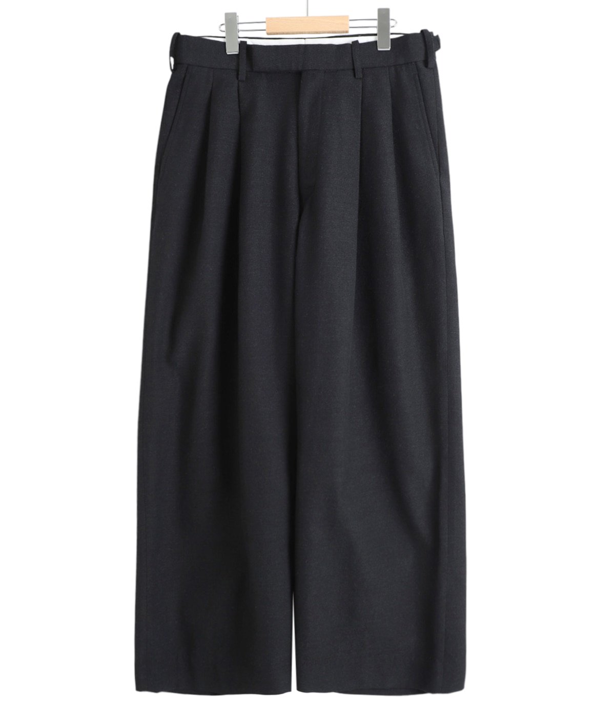 TWO TUCK BAGGY TROUSERS -TUMBLED WOOL SERGE- | marka(マーカ