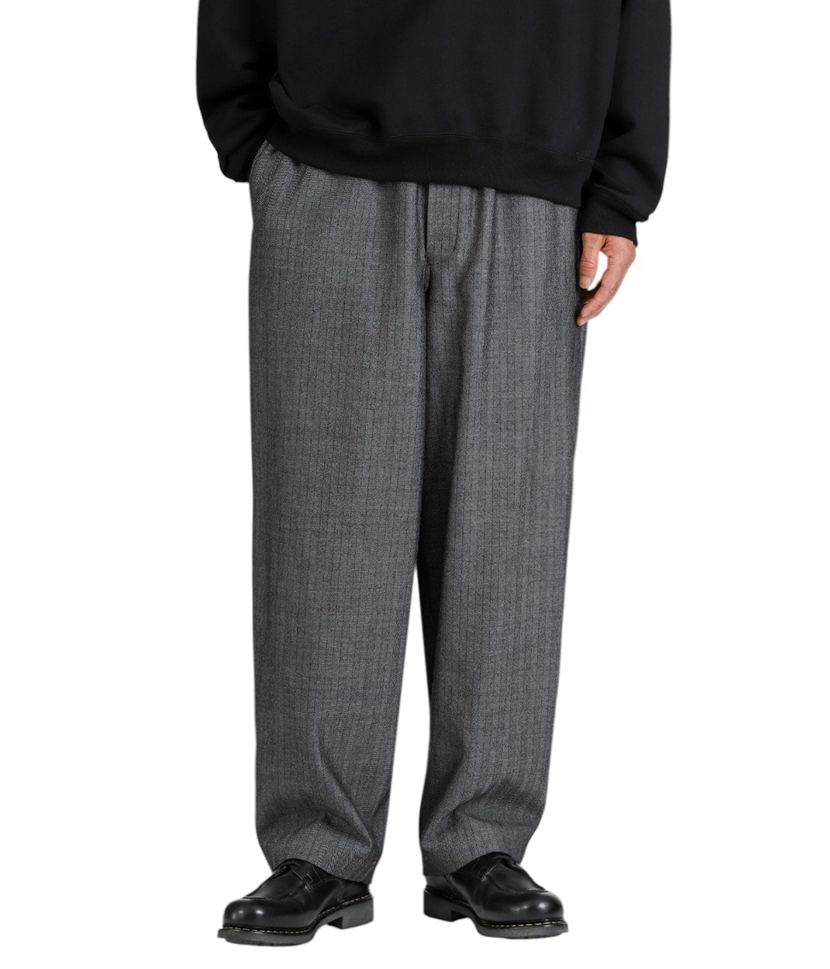 COCOON WIDE EASY PANTS -TUMBLED WOOL SERGE- | marka(マーカ