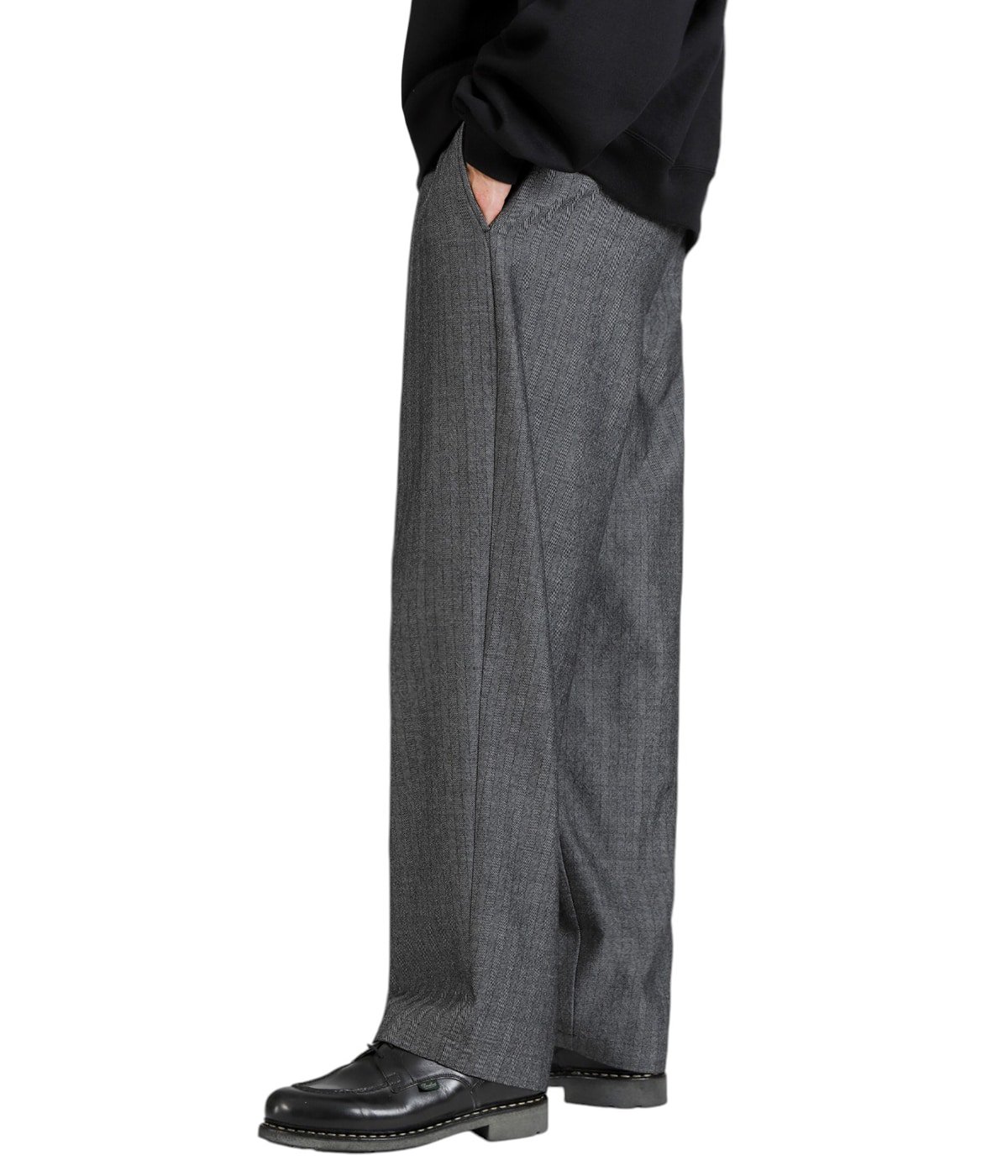 COCOON WIDE EASY PANTS -TUMBLED WOOL SERGE- | marka(マーカ