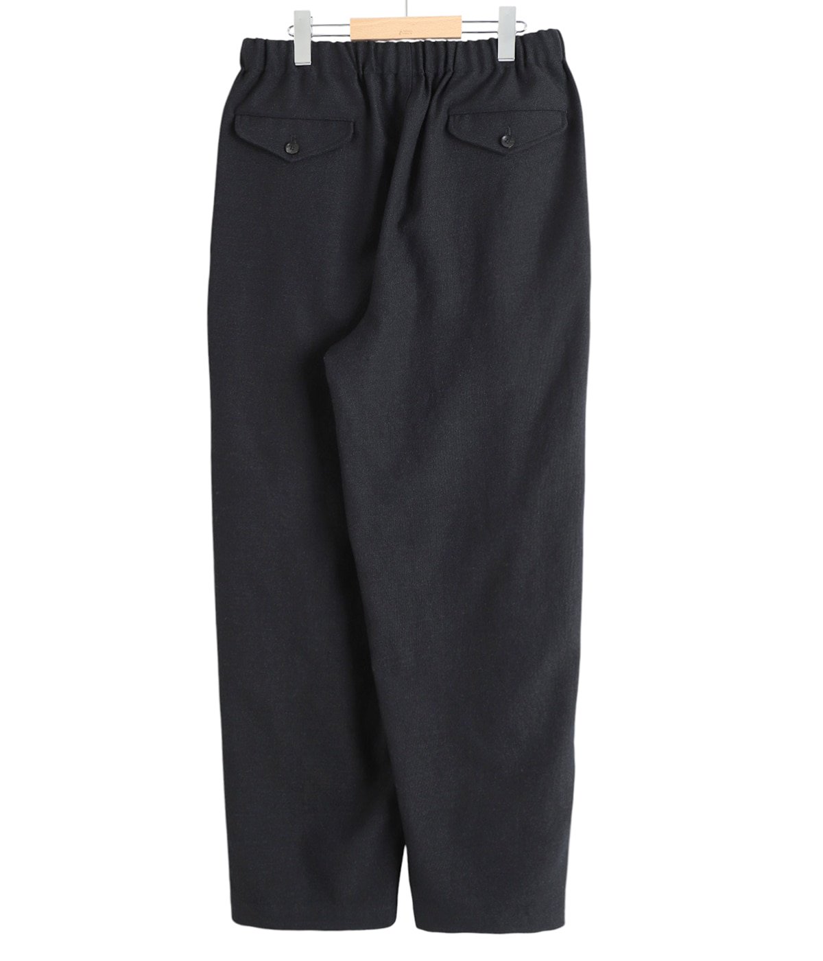 Lig. リグドット　cocoon pants / black Mサイズ COCOON WIDE EASY PANTS -TUMBLED WOOL SERGE- | marka(マーカ