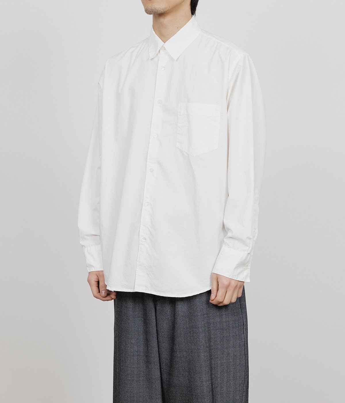 MARKWARE ホワイト長袖シャツ 楽天市場】marka シャツ（カラーホワイト）（メンズファッション