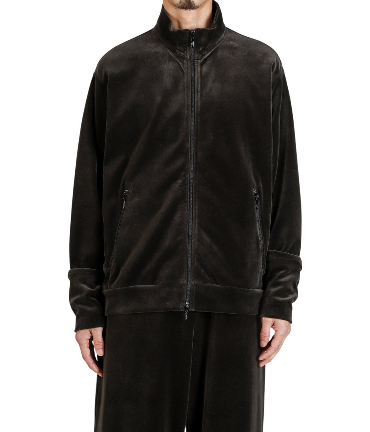 予約】FULL ZIP TRACK JACKET -30/-ORGANIC COTTON VELOUR