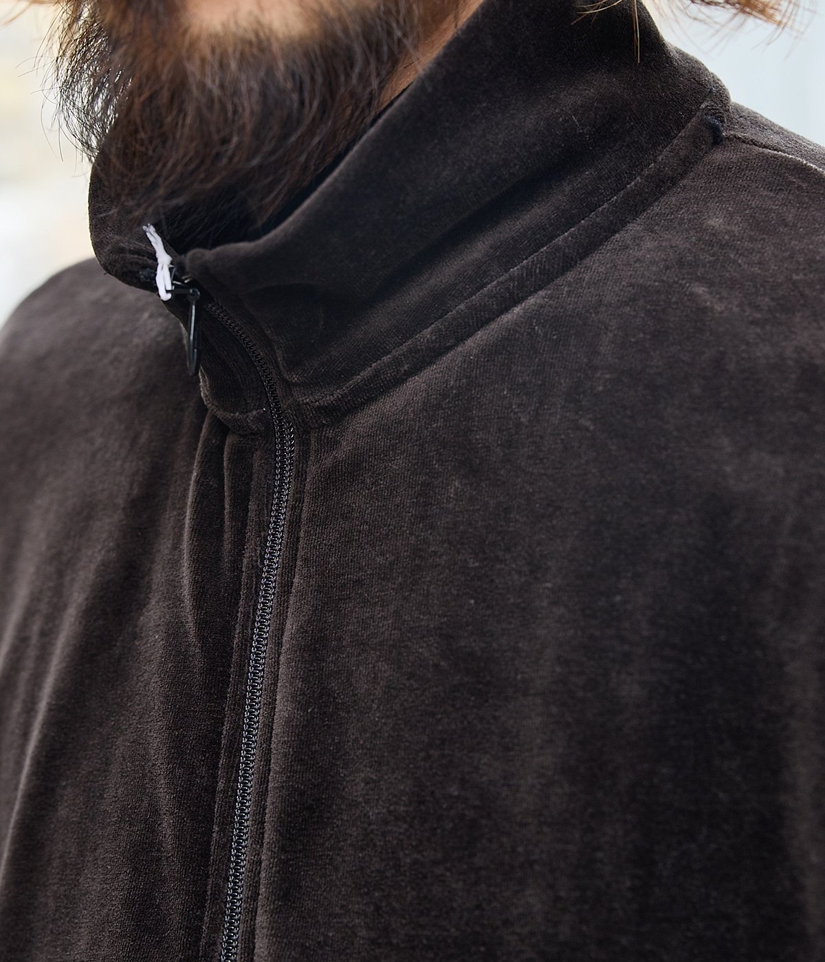 marka ブルゾン 予約】FULL ZIP TRACK JACKET -30/-ORGANIC COTTON VELOUR