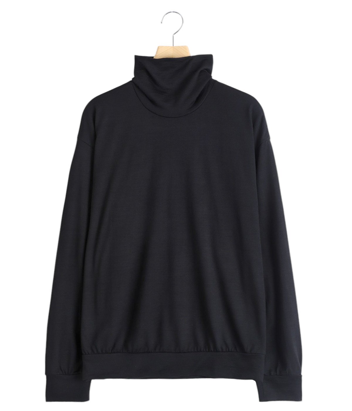 【新品未使用】marka☆ウール　ロンT☆2☆トップチャコール TURTLE NECK -2/72 WOOL SINGLE JERSEY WASHABLE- | marka(マーカ