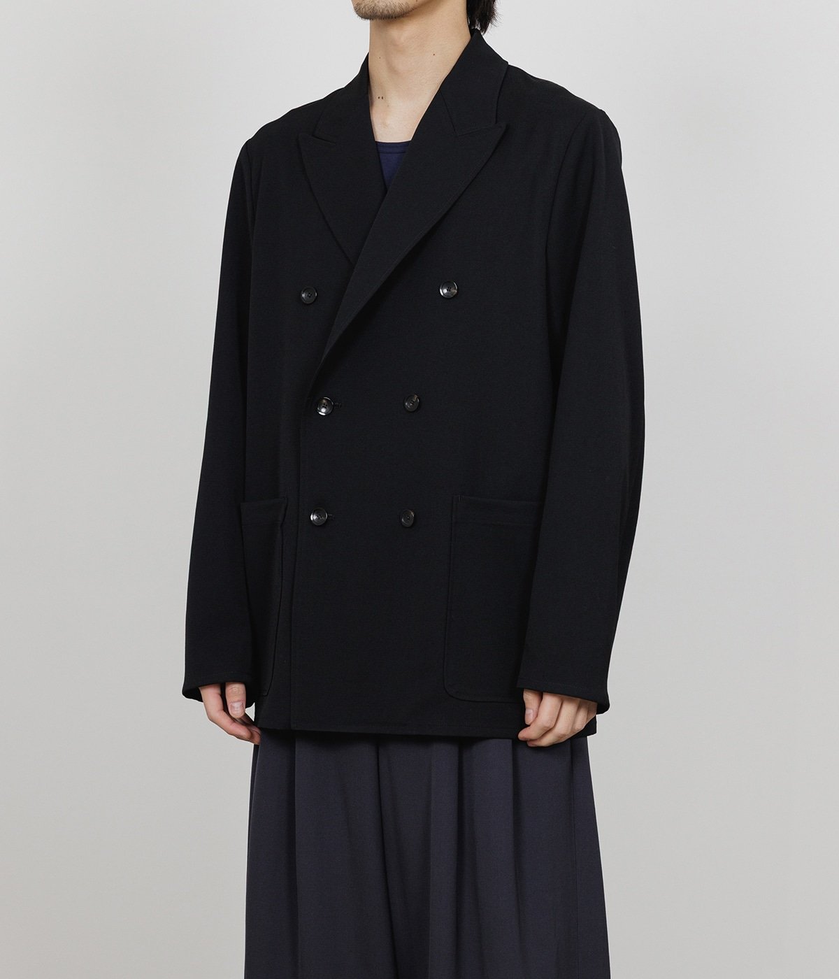 最終値下げ　MARLMARL ジャケット & ショーツ　チャコール 楽天市場】[送料無料]marka : W.B JACKET LOOSE FIT - 2/60 WOOL