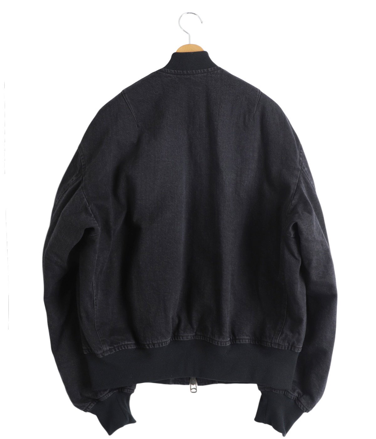 PUFFED DENIM BOMBER JACKET -ORGANIC COTTON 12oz DENIM- | marka