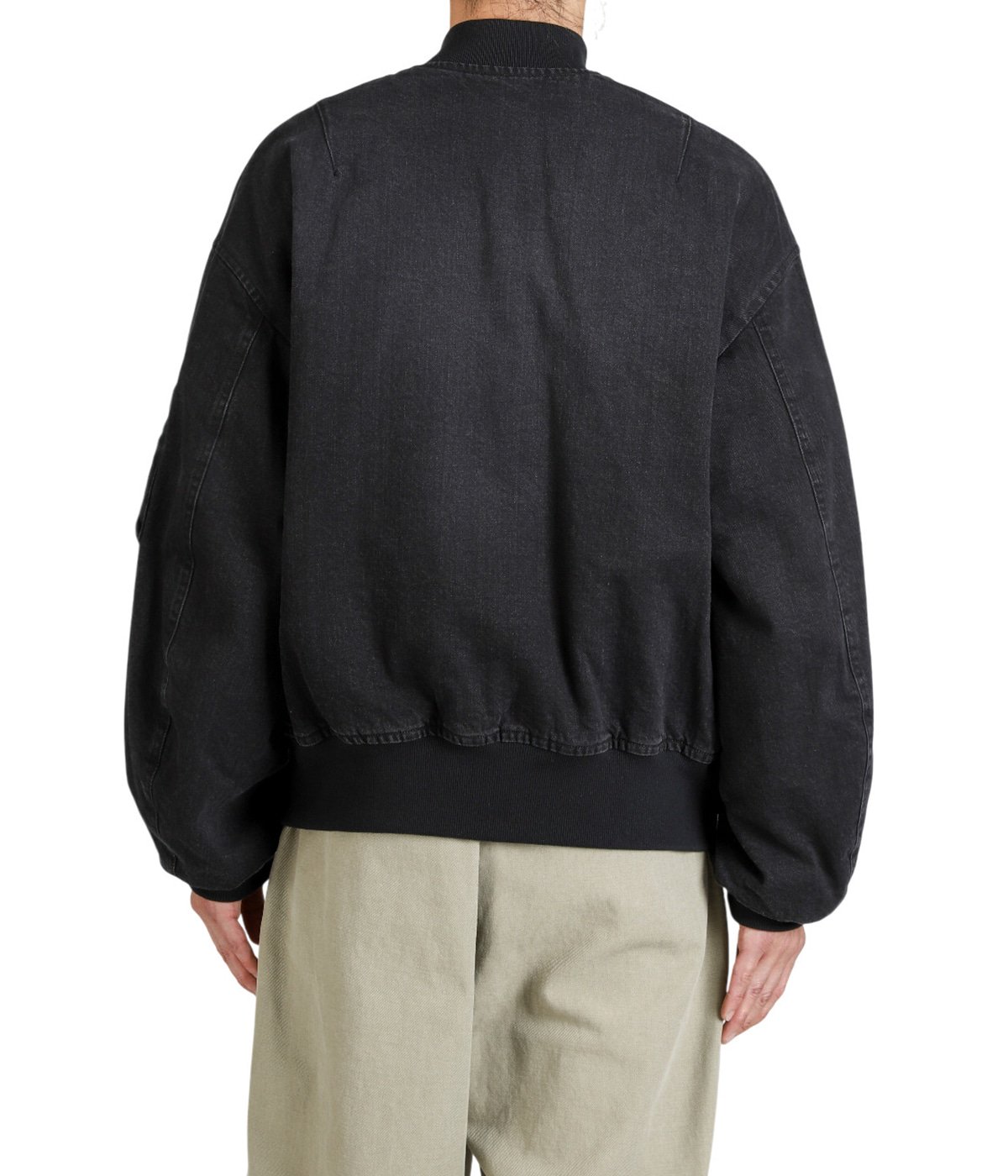 PUFFED DENIM BOMBER JACKET -ORGANIC COTTON 12oz DENIM- | marka