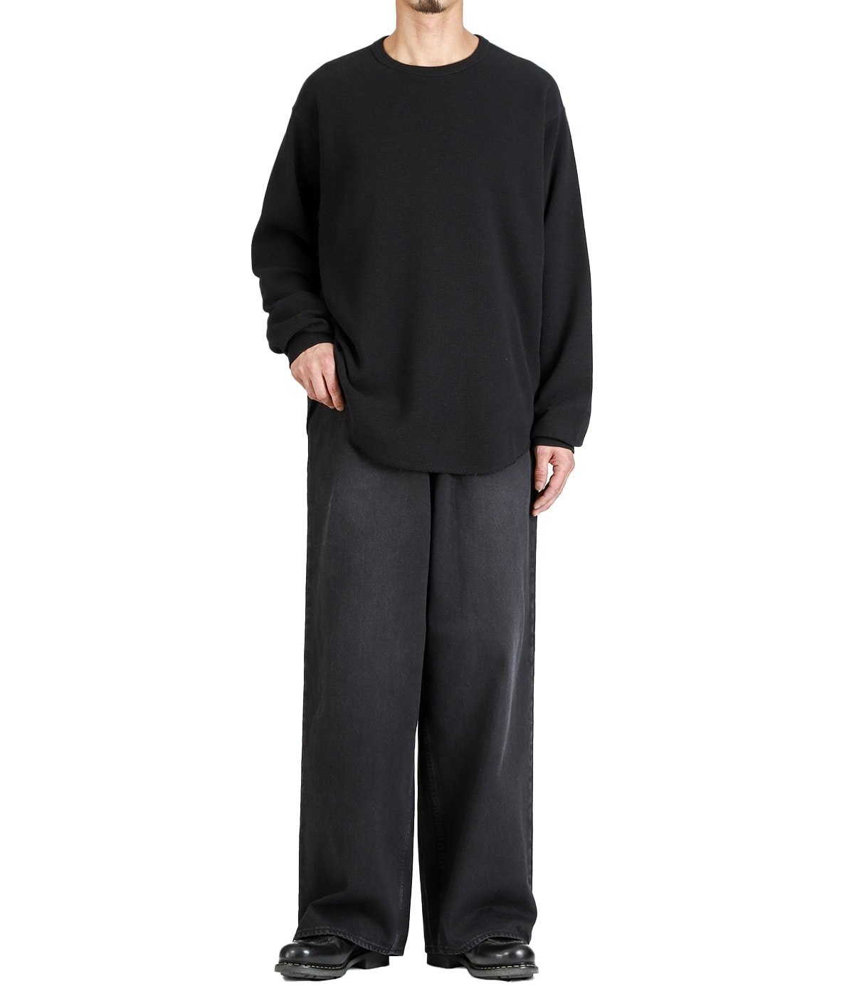 marka オーガニックコットン12ozデニム / バギージーンズ, Black BAGGY JEANS -ORGANIC COTTON 12oz DENIM- | marka(マーカ) / パンツ