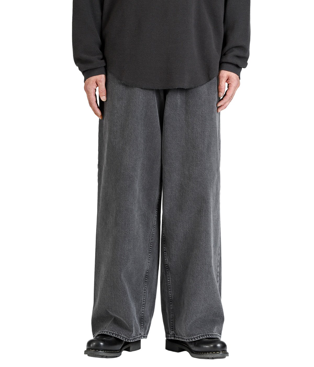BAGGY JEANS / FADED BLACK -ORGANIC COTTON 12oz DENIM- | marka