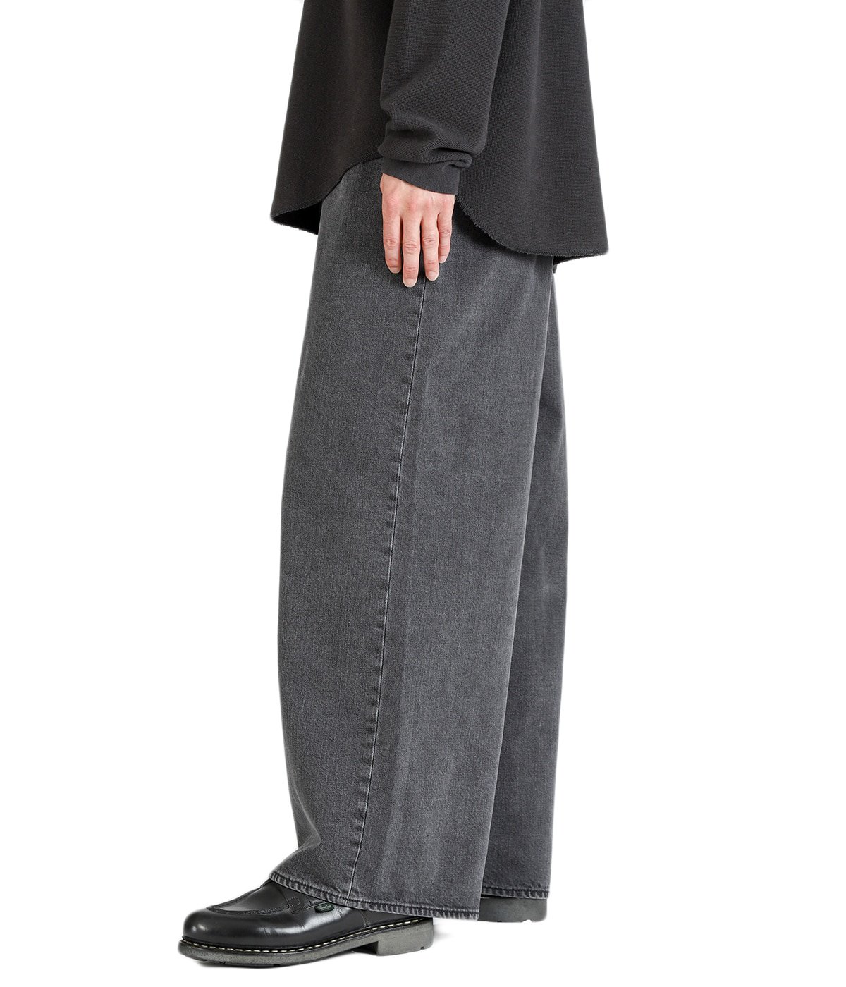BAGGY JEANS / FADED BLACK -ORGANIC COTTON 12oz DENIM- | marka