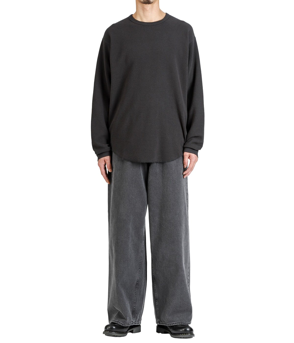 BAGGY JEANS / FADED BLACK -ORGANIC COTTON 12oz DENIM- | marka