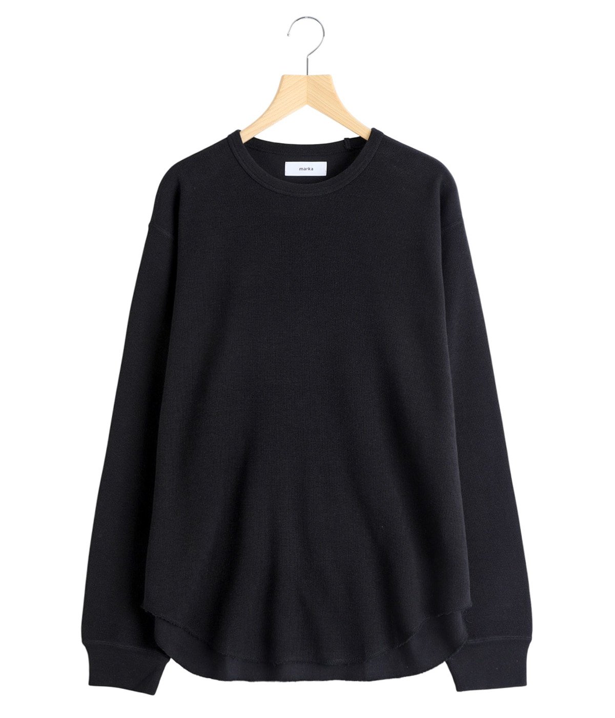 CREW NECK L/S TEE -ORGANIC COTTON HEMP MESH KNIT- | marka(マーカ