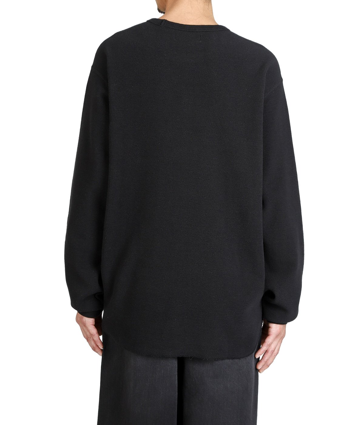 CREW NECK L/S TEE -ORGANIC COTTON HEMP MESH KNIT- | marka(マーカ 