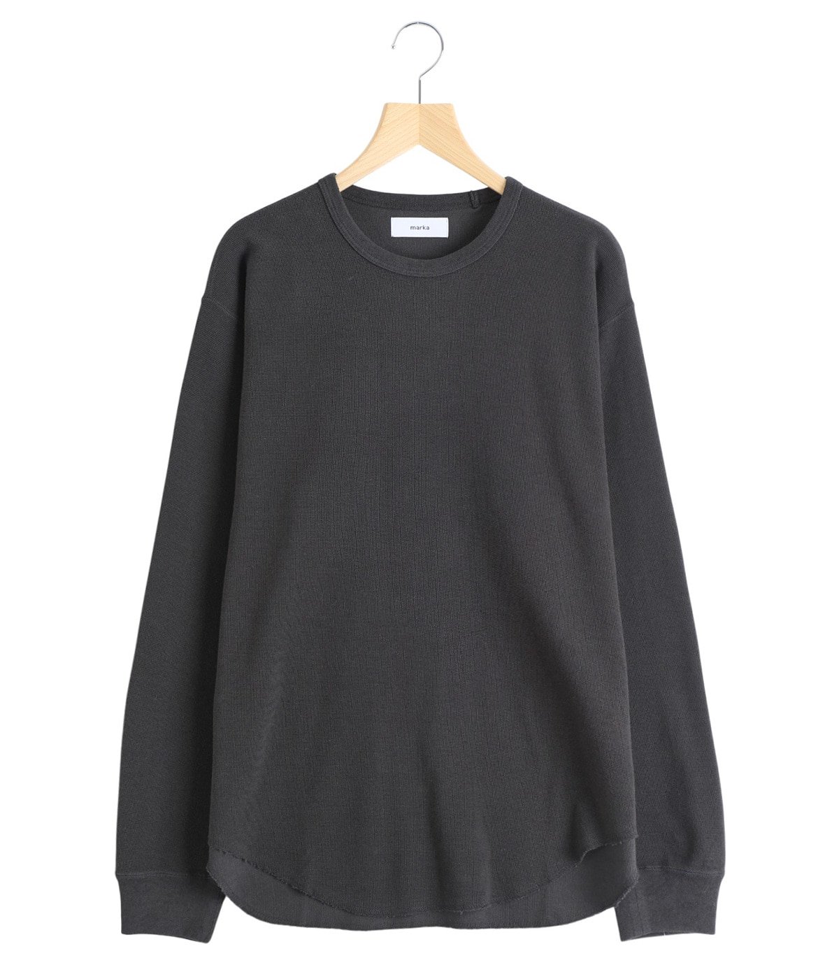 CREW NECK L/S TEE -ORGANIC COTTON HEMP MESH KNIT- | marka(マーカ
