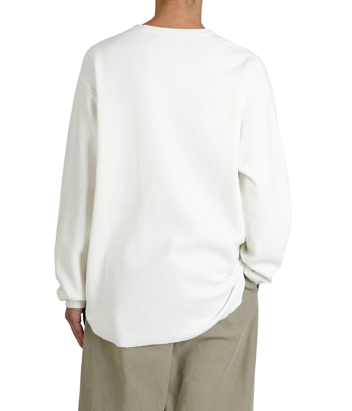 CREW NECK L/S TEE -ORGANIC COTTON HEMP MESH KNIT- | marka(マーカ