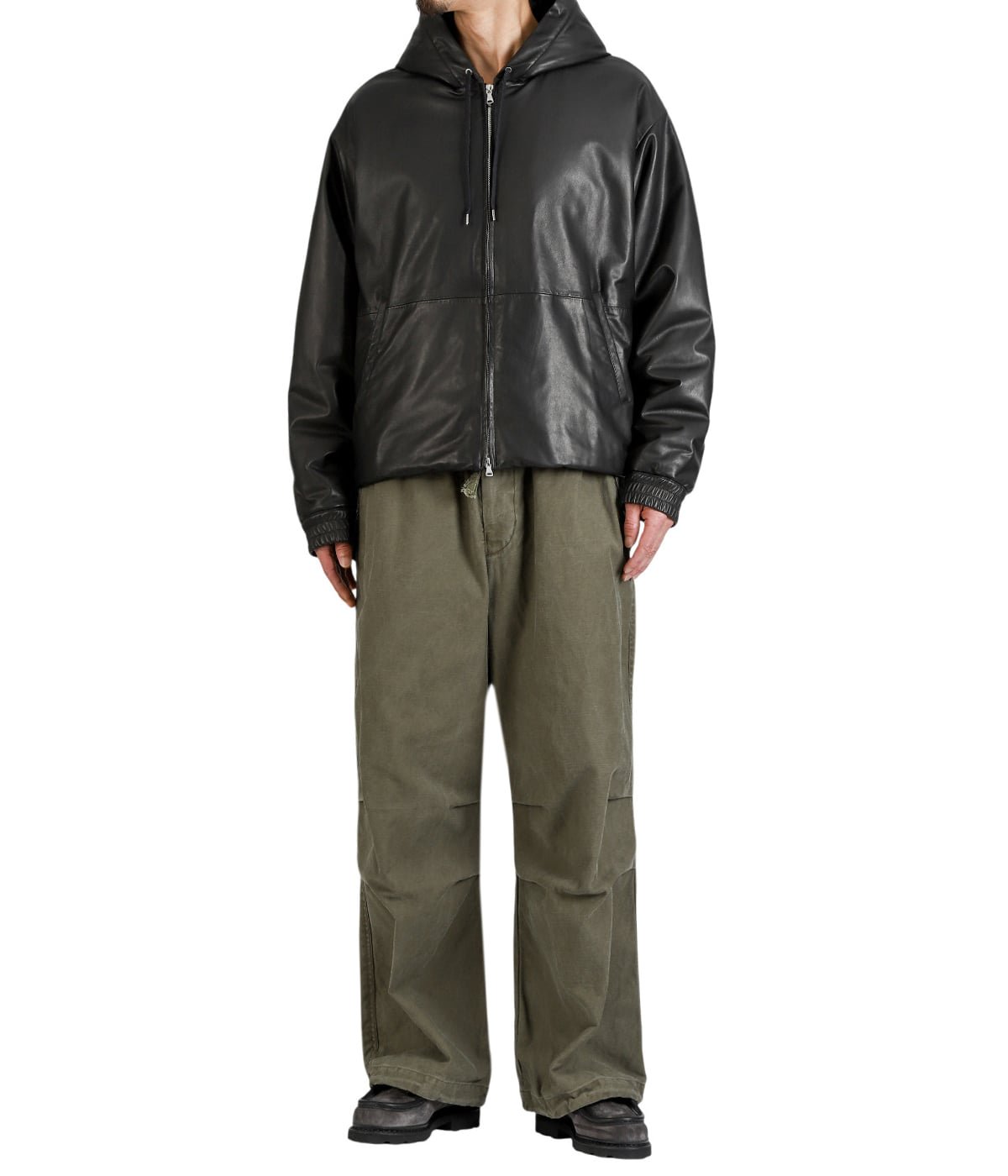 ＭＡＫＯ WIDE OVER PANTS -ORGANIC COTTON BACK SATIN- | marka(マーカ