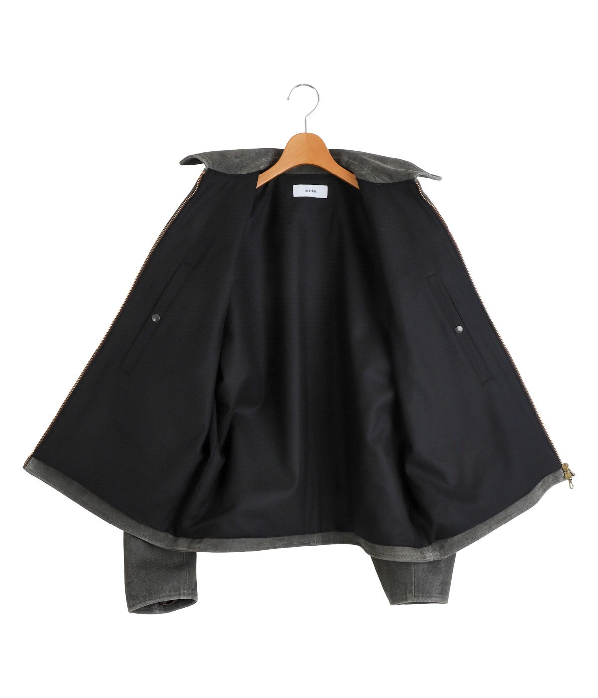 LEATHER SPORTS JACKET -CRACKED GOAT LEATHER- | marka(マーカ