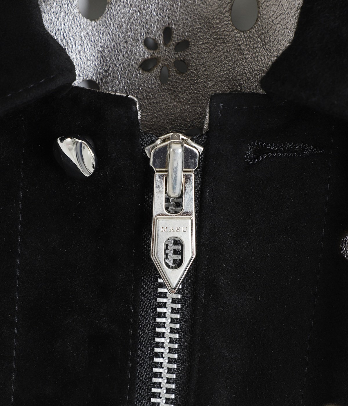 ジャケット・アウター MASU 20AW FLOWER CUT LEATHER BLOUSON 48 2022AW】 MASU (マス/エムエーエスユー) 
