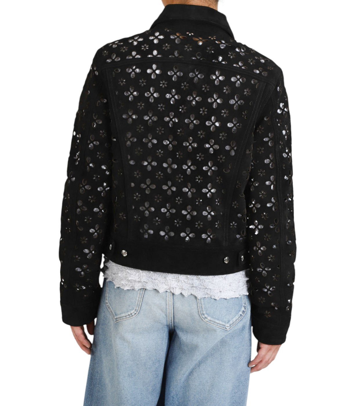 FLOWER HOLE LEATHER JACKET | MASU(エムエーエスユー