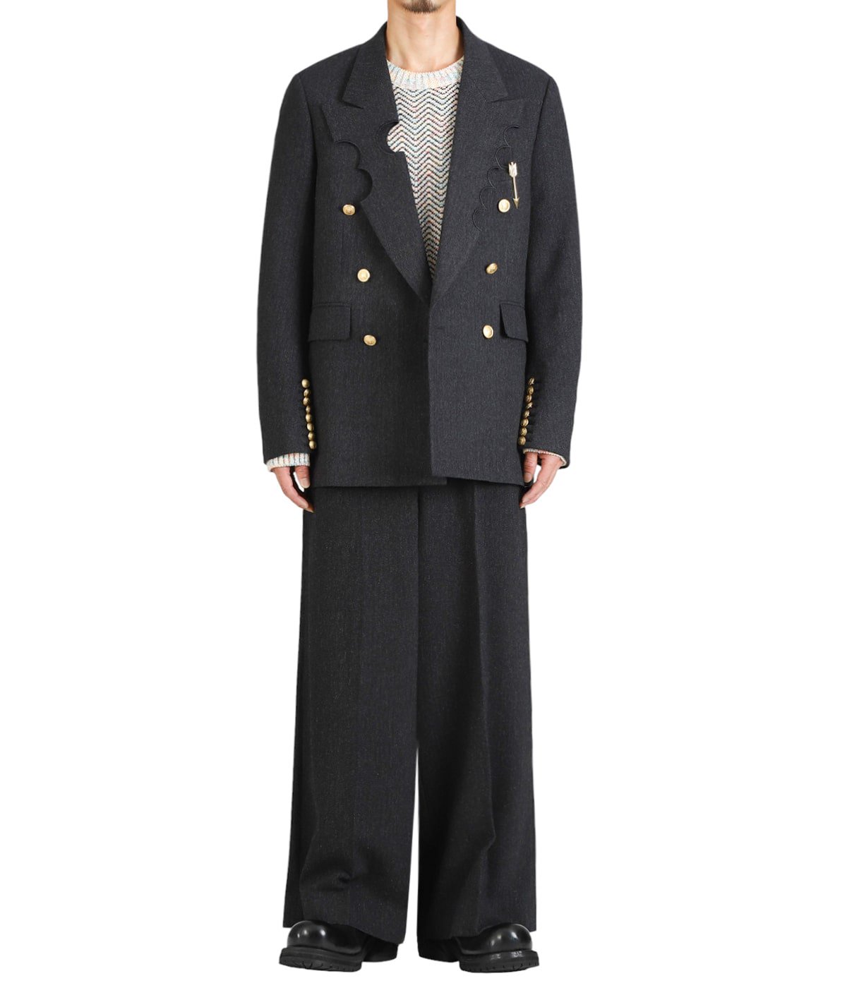 INITIAL WIDE TROUSERS | MASU(エムエーエスユー) / パンツ スラックス