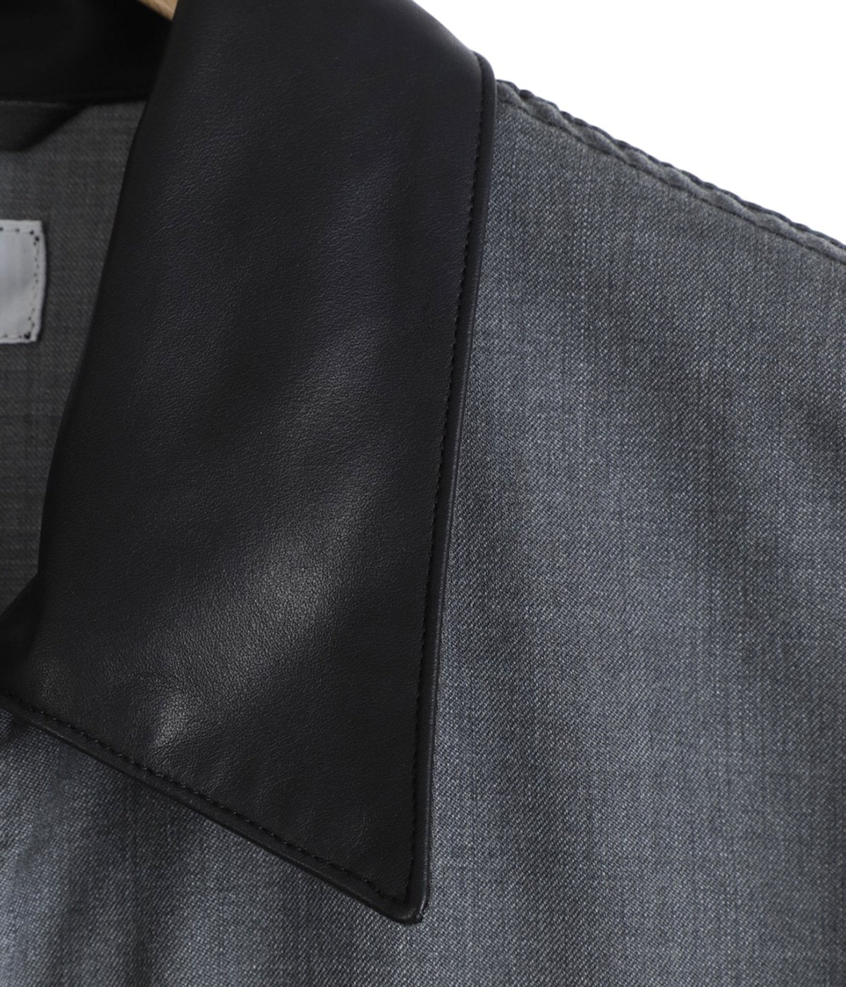WORK JACKET -WASHABLE 2/72 WOOL GABARDINE PIGMENT PRINT- | marka